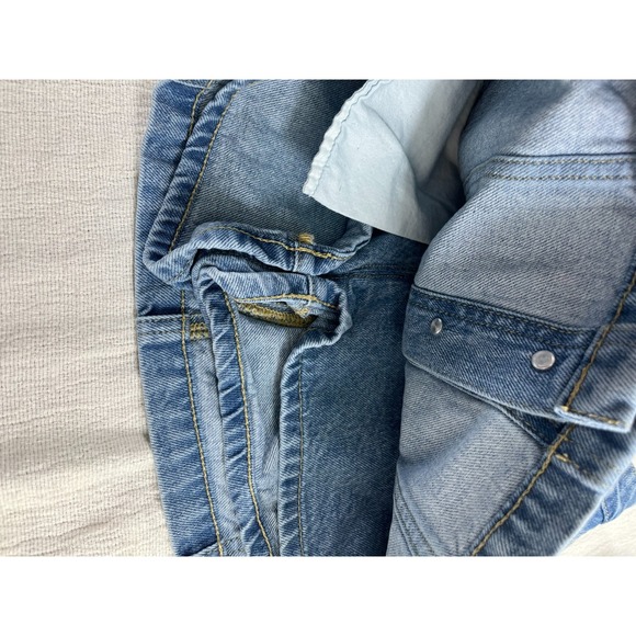 2- Altar'd State Raleigh Layered Lace Shorts Womens XS Denim Mini Academia Boho‎ - Picture 6 of 14